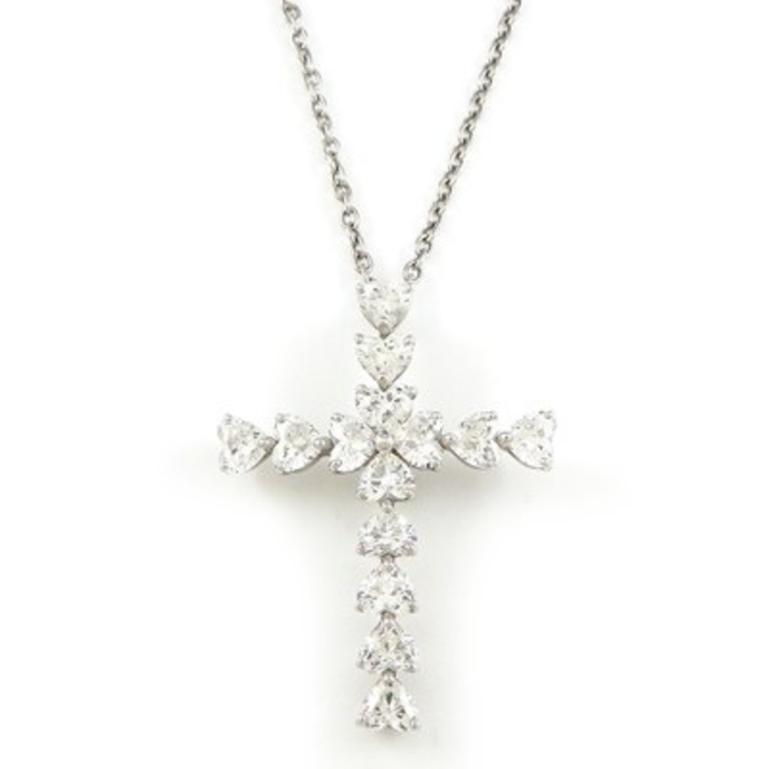 ハリーウィンストン HARRY WINSTON ネックレス シンボルズ ハートシェイプ クロス PEDPREHCHSC 14ポイント ダイヤモンド 1.39ct PT950