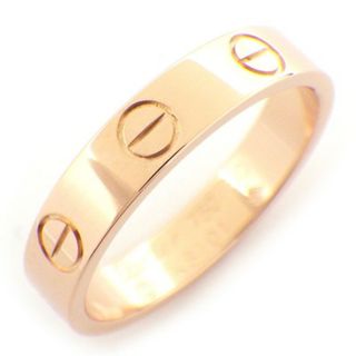 カルティエ(Cartier)のカルティエ Cartier リング ラブ ウェディング バンド B4085200 ミニ K18PG 9.5号 / #50 【中古】(リング(指輪))