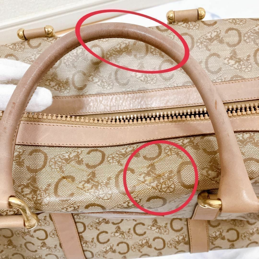 CELINE セリーヌ ミニボストンバッグ 馬車マカダム Cマカダム