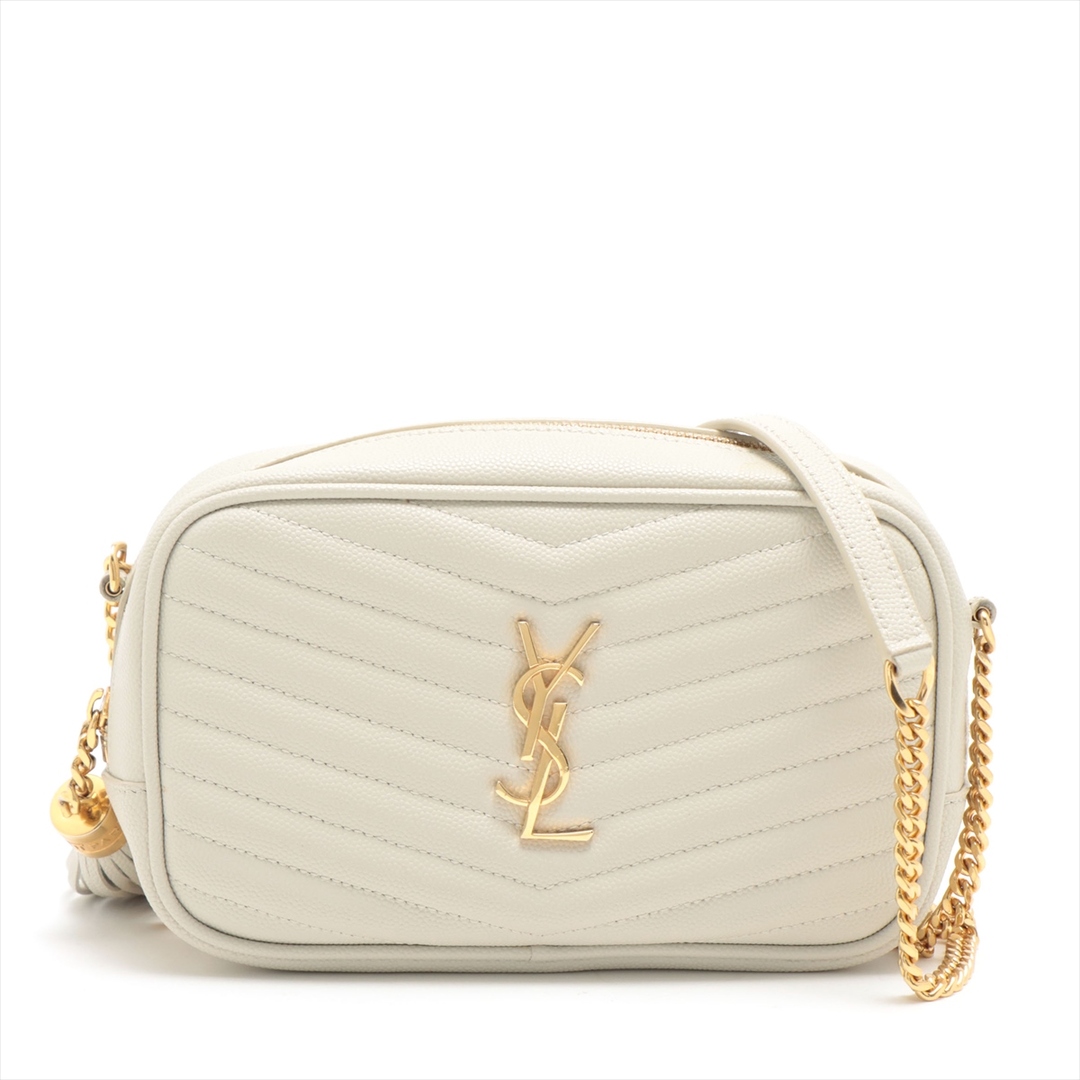 ■極美品■YSL サンローラン パリ■ルー ミニ バッグ■612579■レザー■チェーン ショルダー 斜め掛け ハンド レディース EFT 1026-M49