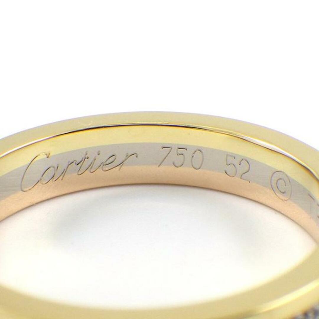 Cartier(カルティエ)のカルティエ Cartier リング トリニティ ウェディング B4052900 フルサークル エタニティ スリーカラー ダイヤモンド 0.23ct K18PG K18WG K18YG 11.5号 / #52 【中古】 レディースのアクセサリー(リング(指輪))の商品写真