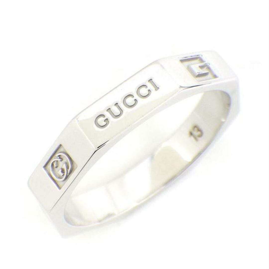 Gucci(グッチ)のグッチ GUCCI リング オクタゴナル GG ロゴ アイコン K18WG 12.5号 / #13 【中古】 レディースのアクセサリー(リング(指輪))の商品写真