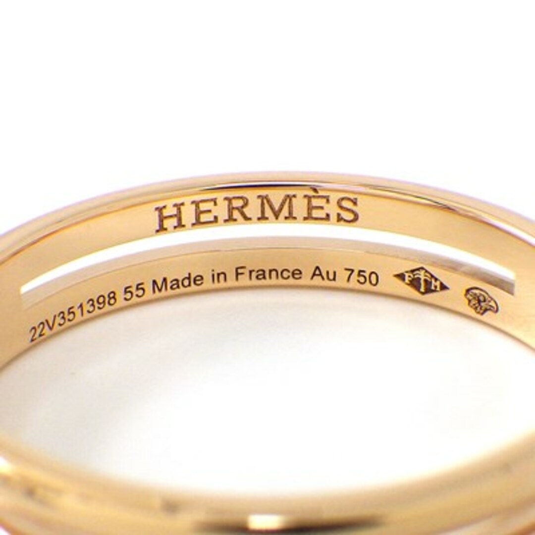 Hermes(エルメス)のエルメス HERMES リング アリアンヌ H119836B Hモチーフ K18PG 14.5号 / #55 【箱・保付き】 【中古】 レディースのアクセサリー(リング(指輪))の商品写真