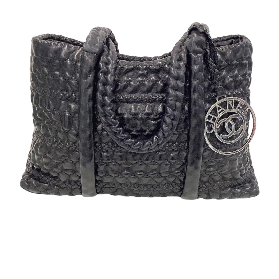 CHANEL シャネル チェーン ショルダーバッグ シルバー金具 ロゴ シリアルシール有 ギャラ有KB-7619