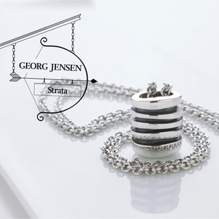 ジョージジェンセン(Georg Jensen)の極美品 ジョージ ジェンセン 203 ストラタ シルバー 925 ネックレス(ネックレス)