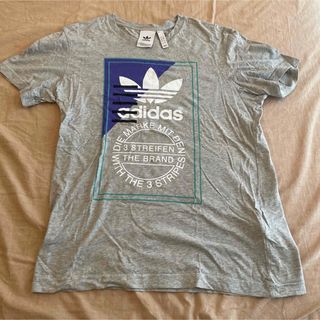 アディダス(adidas)のadidas Tシャツ　グレー　Lサイズ(Tシャツ/カットソー(半袖/袖なし))