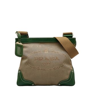 プラダ(PRADA)のプラダ ロゴジャガード 斜め掛け ショルダーバッグ BT0537 キャンバス レディース PRADA 【1-0120586】(ショルダーバッグ)