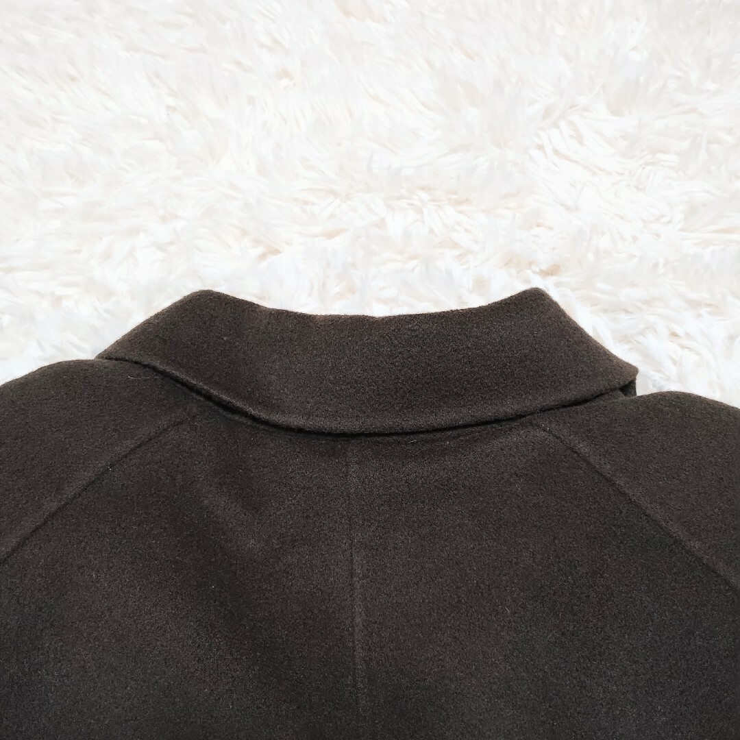 leilian(レリアン)のLeilian　カシミヤ混ロングコート　カシミヤ70％　ウール　日本製　L　茶色 レディースのジャケット/アウター(ロングコート)の商品写真