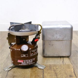 コールマン(Coleman)のコールマン Coleman PEAK１ MODEL400 STOVE クックキット セット ピーク1 ガソリン ストーブ 2レバー 1982年 キャンプ アウトドア(ストーブ/コンロ)