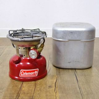 コールマン(Coleman)のコールマン クラシック Coleman Classic スポーツスター ストーブ 502A 95年 赤ストーブ クックキット セット キャンプ アウトドア(ストーブ/コンロ)