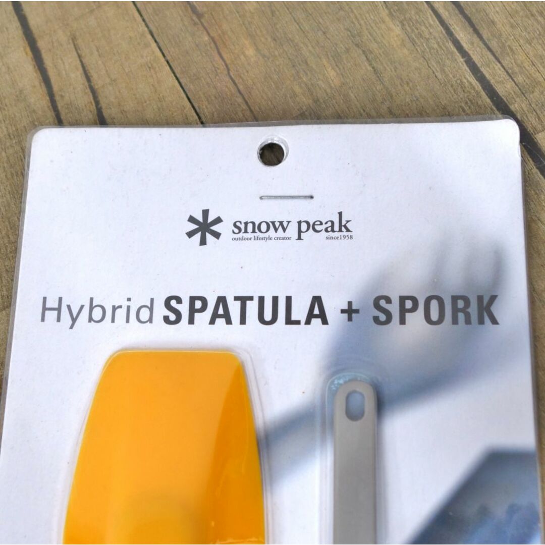Snow Peak(スノーピーク)の未使用 希少 日本未発売 スノーピーク snowpeak Hybrid SPATULA SPORK SCT-201 スパチュラ スポーク セット キャンプ 食器 アウトドア スポーツ/アウトドアのアウトドア(食器)の商品写真