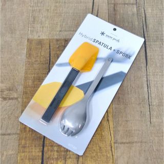 スノーピーク(Snow Peak)の未使用 希少 日本未発売 スノーピーク snowpeak Hybrid SPATULA SPORK SCT-201 スパチュラ スポーク セット キャンプ 食器 アウトドア(食器)