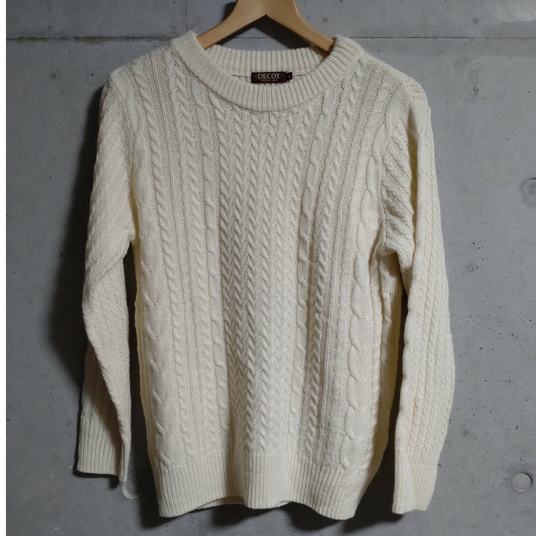 美品　DECOY　セーター　ホワイト　サイズ M