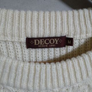 美品　DECOY　セーター　ホワイト　サイズ M