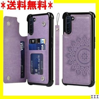 ST16 OPPO Reno3 A 背面多機能スマホケース 色 パープル 923(モバイルケース/カバー)