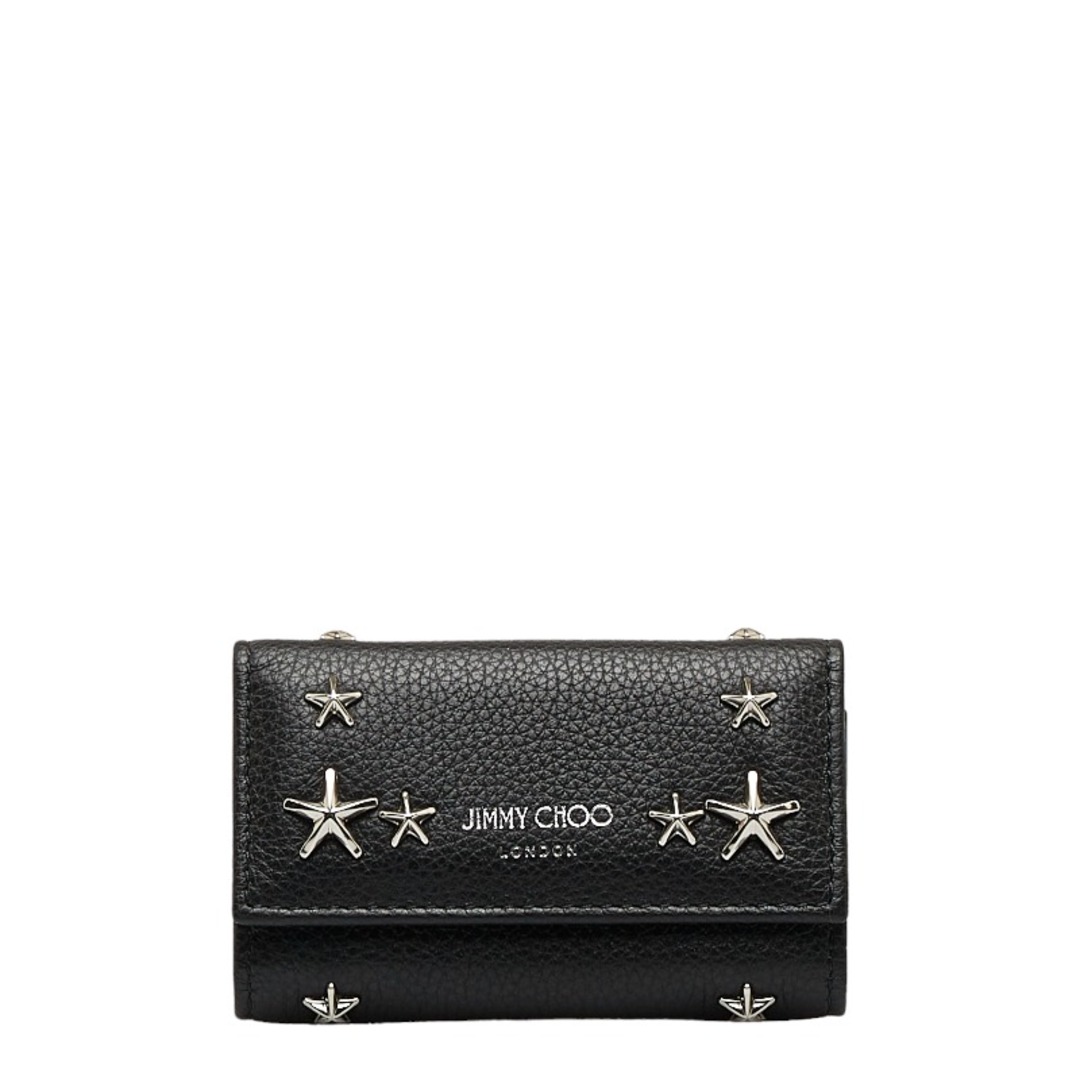 JIMMY CHOO(ジミーチュウ)のジミーチュウ スタッズ キーケース レザー レディース JIMMY CHOO 【1-0122659】 レディースのファッション小物(キーケース)の商品写真