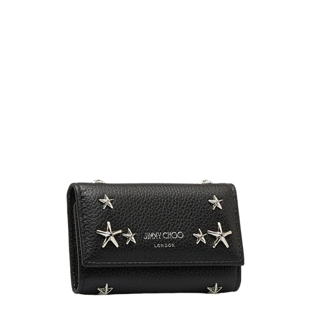 JIMMY CHOO(ジミーチュウ)のジミーチュウ スタッズ キーケース レザー レディース JIMMY CHOO 【1-0122659】 レディースのファッション小物(キーケース)の商品写真