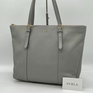 美品　FURLA　フルラ　グレー　トートバッグ　肩掛けOK