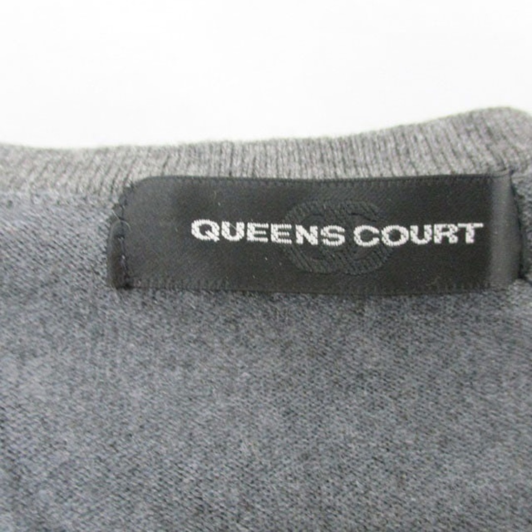 QUEENS COURT(クイーンズコート)のクイーンズコート アンサンブルニット ニット 半袖 カーディガン シンプル 2 レディースのトップス(カーディガン)の商品写真