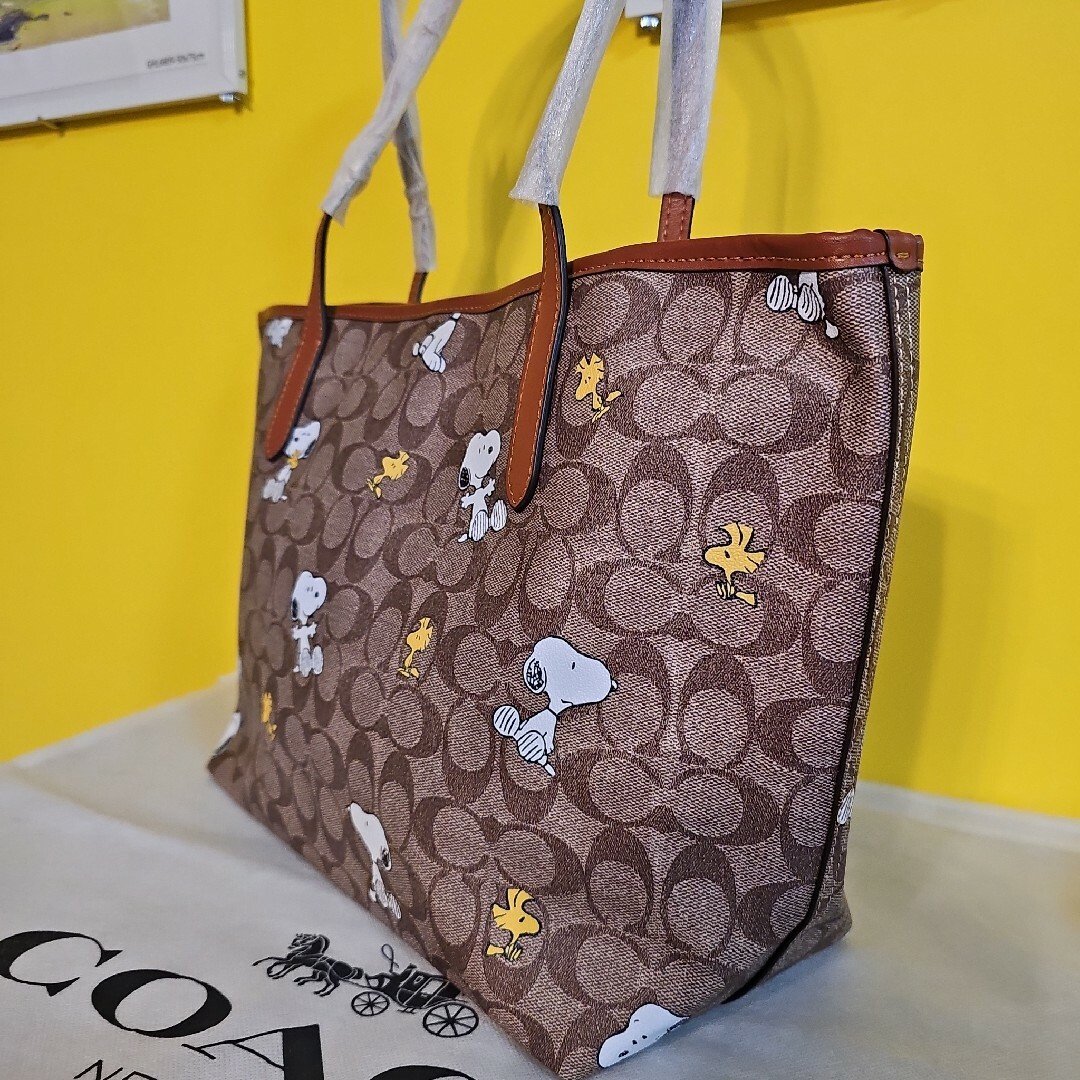 COACH - コーチ スヌーピー トートバッグ COACH 新作 ウッドストック