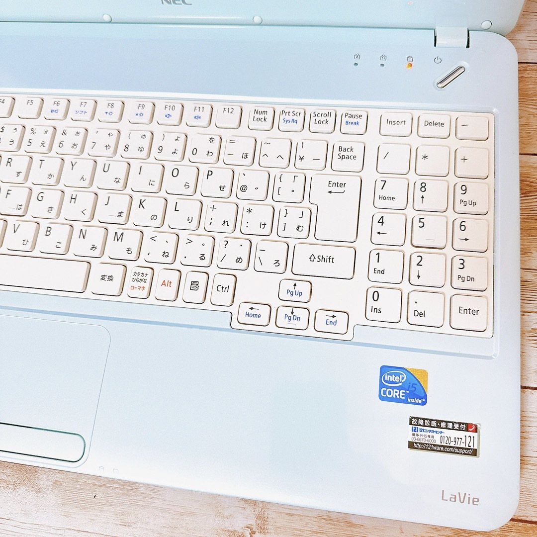 NEC - 早い者勝ち✨Corei5&新品SSD✨ブルーレイ✨オフィス付き
