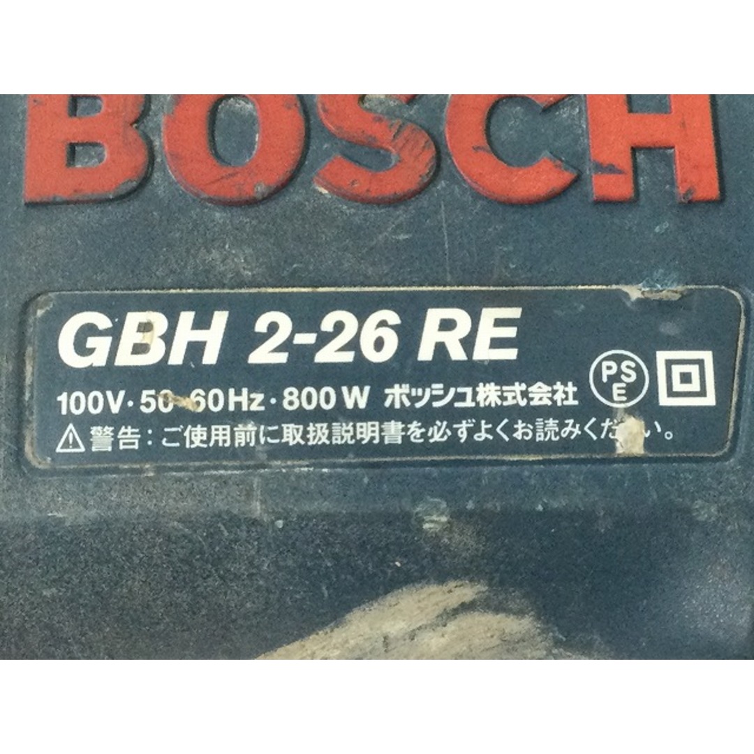 BOSCH(ボッシュ)の☆中古品☆BOSCH ボッシュ 100V ハンマードリル GBH2-26RE ケース付 SDSプラス コード式 ハンマドリル 穴あけ 穿孔 80408 自動車/バイクのバイク(工具)の商品写真