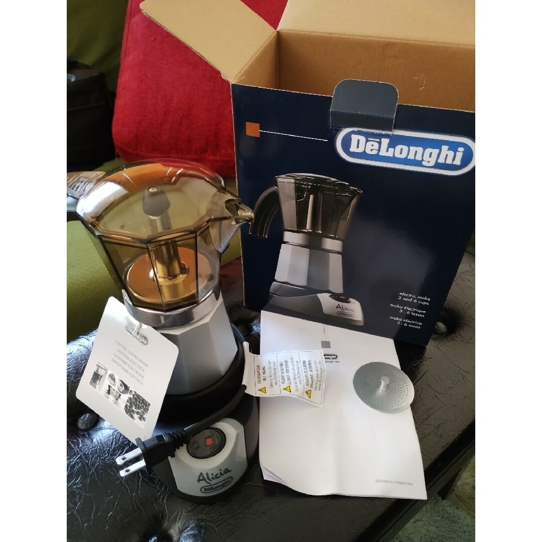 DeLonghi - 超美品 DeLonghi 電動モカポット&デジタルスケール&おまけ