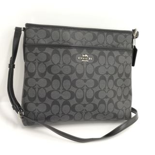 COACH - COACH ショルダーバッグ シグネチャー PVC ブラック系 F58297