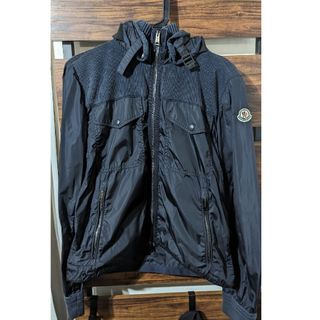 モンクレール(MONCLER)の【中古】MONCLER DILLON 2way ナイロンジャケット 2 ネイビー(ダウンジャケット)