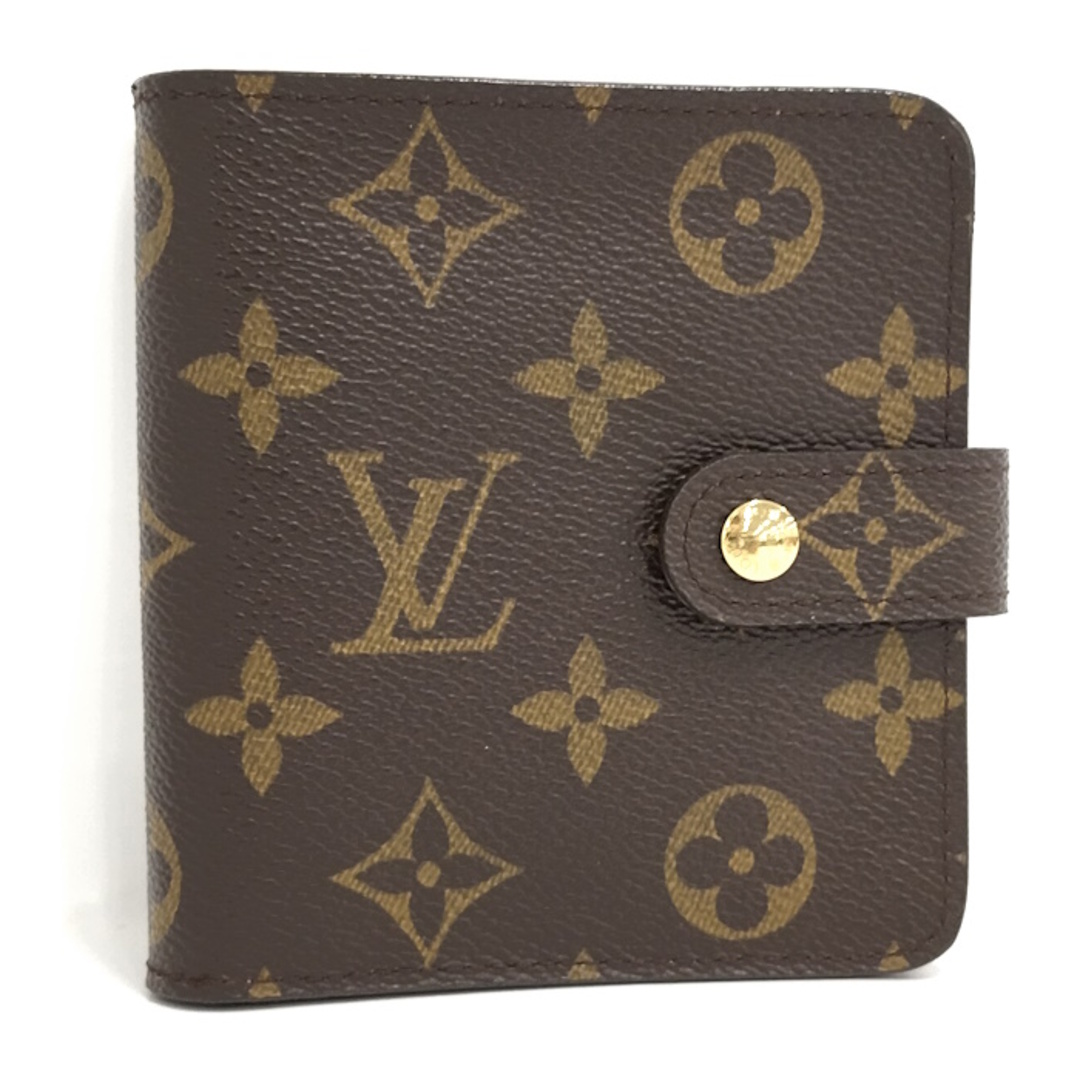 LOUIS VUITTON コンパクトジップ 二つ折り財布 モノグラム