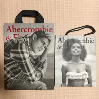 アバクロンビーアンドフィッチ(Abercrombie&Fitch)のアバクロ紙袋2枚セット＊(ショップ袋)