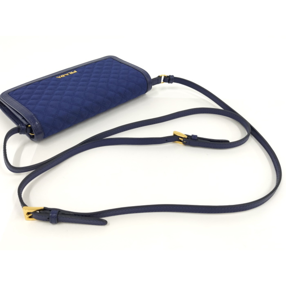 PRADA(プラダ)のPRADA ショルダー ウォレット ナイロン ブルー 1M1437 レディースのファッション小物(財布)の商品写真