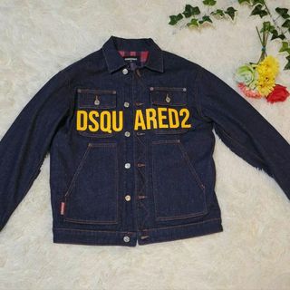 レア新品!DSQUARED2~ディースクエアード ネイビー レッドロゴ刺繍