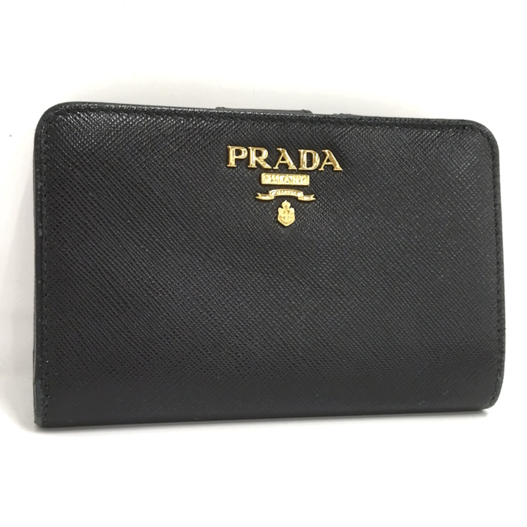 美品✩.*˚PRADA サフィアーノ L字ファスナー 二つ折り財布❀.*・゜カラーピンク