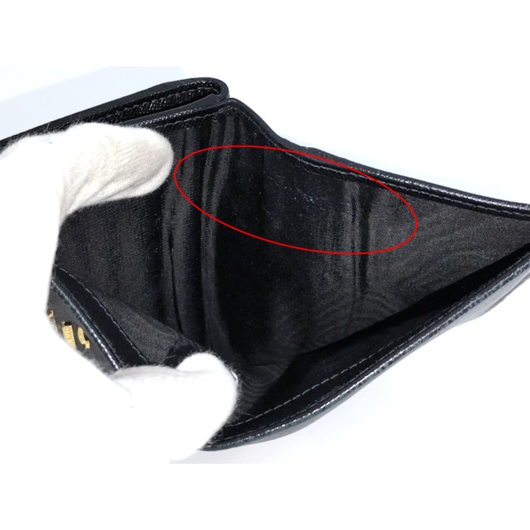 PRADA(プラダ)のPRADA 二つ折り財布 L字ファスナー サフィアーノレザー ブラック レディースのファッション小物(財布)の商品写真