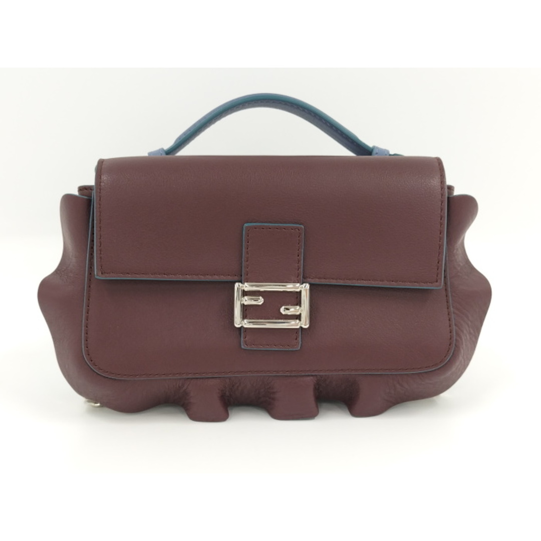 FENDI - FENDI ダブルマイクロバケット チェーンショルダー FENDI - FENDI ダブルマイクロバケット チェーンショルダー