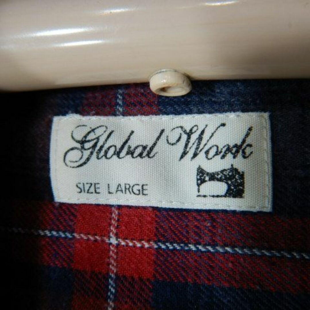 GLOBAL WORK(グローバルワーク)のo7152　グローバル　ワーク　長袖　チェック　デザイン　シャツ　人気 メンズのトップス(シャツ)の商品写真