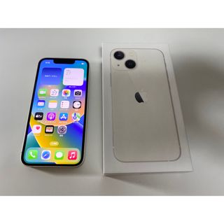 アイフォーン(iPhone)のiPhone13 mini 128GB simフリー スターライト 中古(スマートフォン本体)