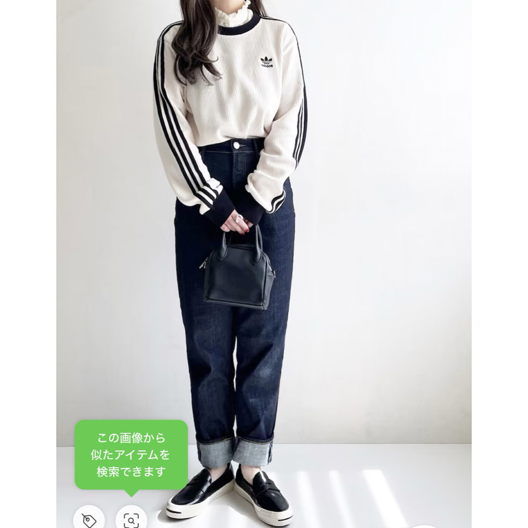 adidas(アディダス)のアディカラー クラシックス ワッフル クルーネック トレーナー レディースのトップス(トレーナー/スウェット)の商品写真