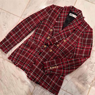 ザラ ツイードジャケット(レッド/赤色系)の通販 17点 | ZARAを買う