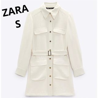 新品♡ZARA 新作 ボタン付き ミニワンピース