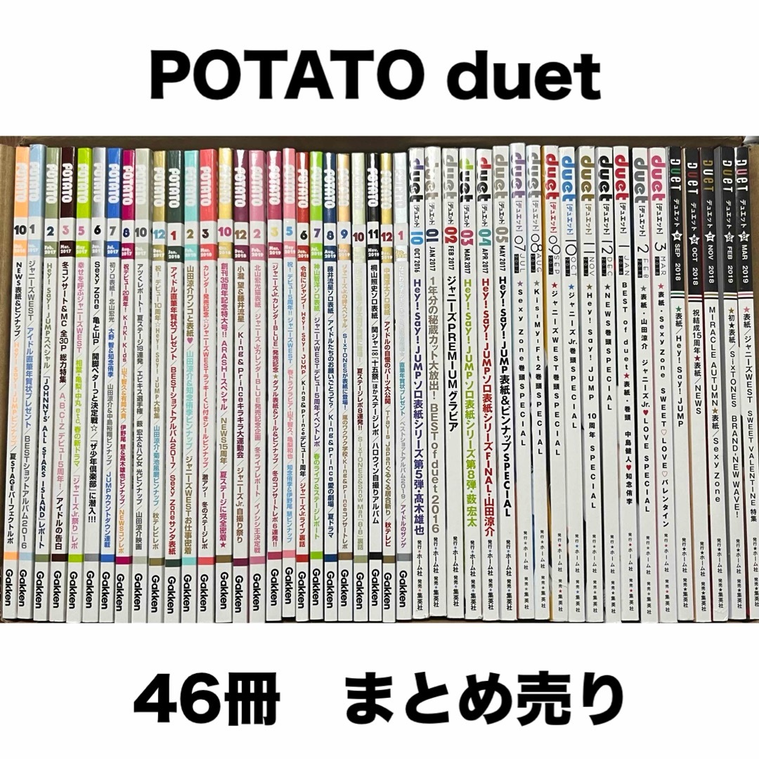 POTATO duet 2016〜2020 46冊 大量 まとめ売り ドル誌