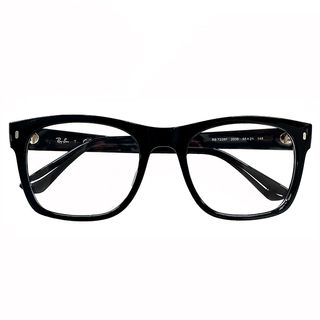 【新品】 大きめ レイバン メガネ 眼鏡 rx7228f 2000 55mm Ray-Ban 眼鏡 メンズ rb7228f スクエア ウェリントン 型  Lサイズ 大きい サイズ ビックフレーム 幅広 幅 広い ワイド フレーム めがね 黒ぶち