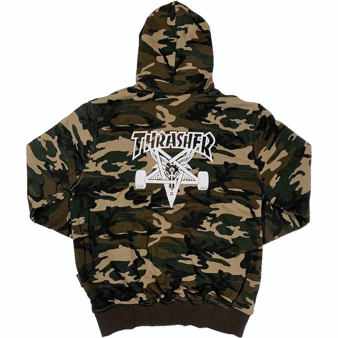 THRASHER(スラッシャー)のTHRASHER スラッシャー 迷彩柄 プルオーバーパーカー L メンズのトップス(パーカー)の商品写真