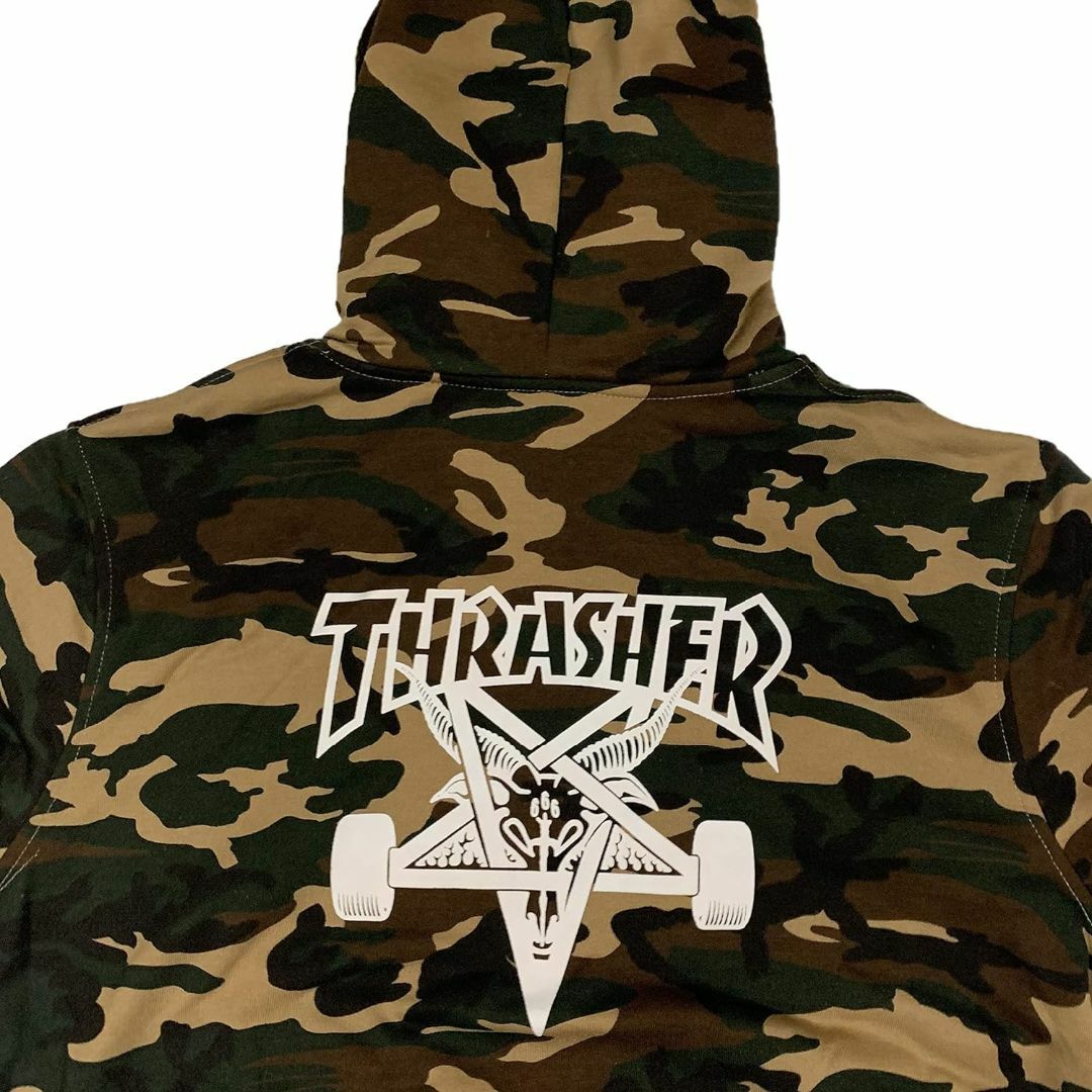 THRASHER(スラッシャー)のTHRASHER スラッシャー 迷彩柄 プルオーバーパーカー L メンズのトップス(パーカー)の商品写真