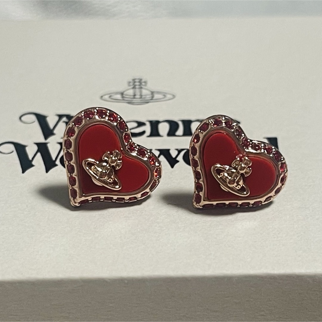 vivienne westwood ピアス ハート ピンクゴールド