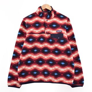 パタゴニア(patagonia)の古着 パタゴニア Patagonia ネイティブ柄 SYNCHILLA シンチラ スナップT 25455 フリースプルオーバー レディースM /eaa365569(その他)