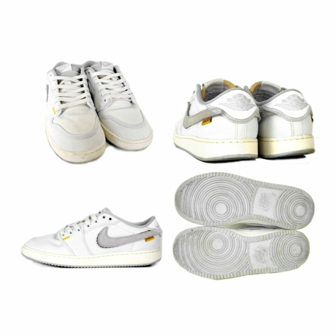 ナイキ NIKE × ユニオン UNION ■ 【 AIR JORDAN 1 LOW KO White Canvas DO8912 101 】 エア ジョーダン 1 ロー KO ホワイト キャンバス スニーカー f19247 1