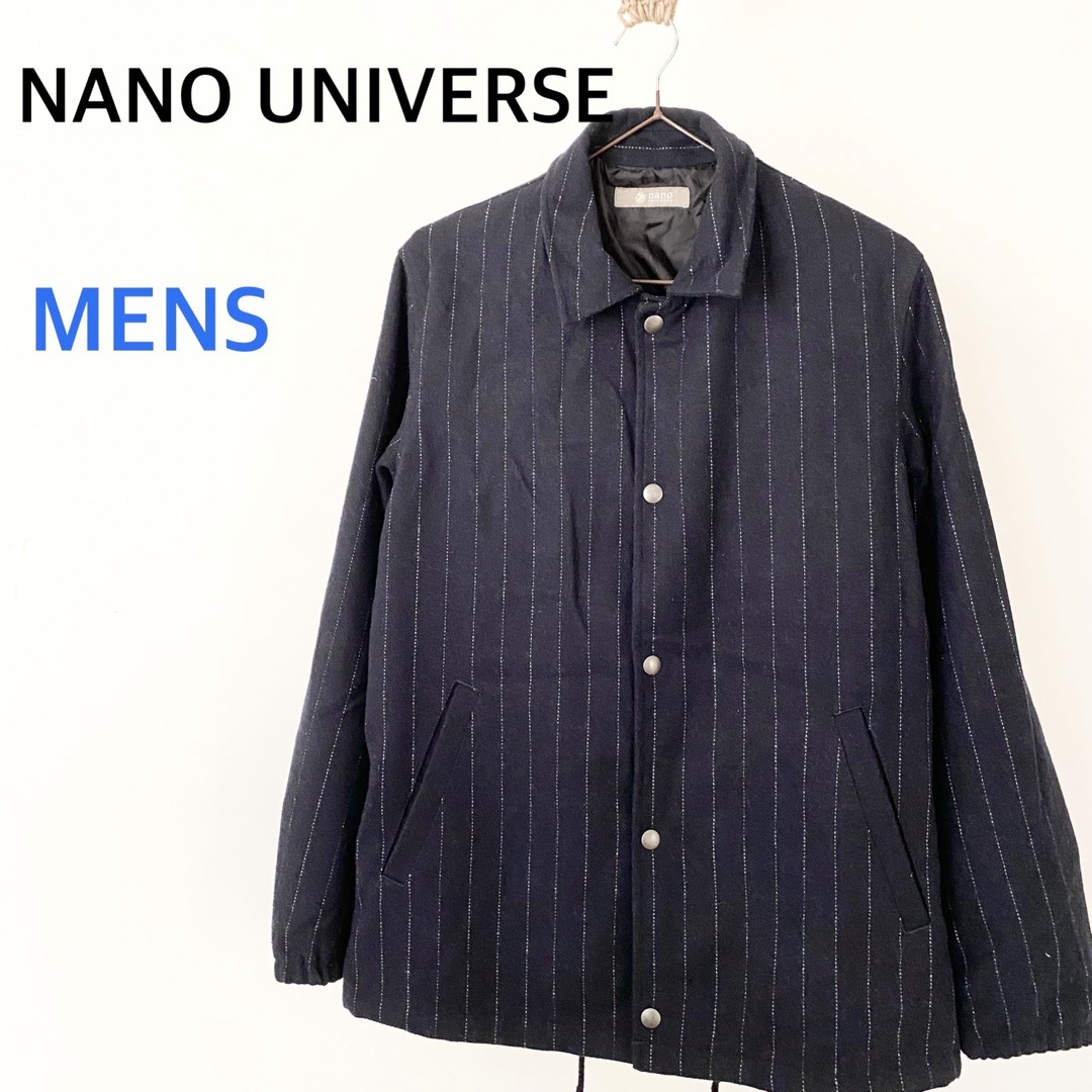 nano・universe(ナノユニバース)のナノユニバース　ストライプ　アウター　ジャンパー　ブルゾン メンズのジャケット/アウター(ブルゾン)の商品写真