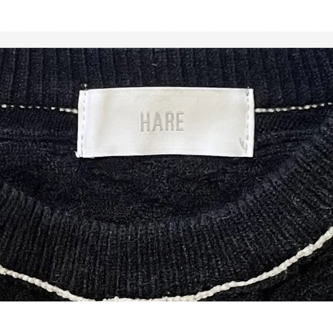 HARE(ハレ)の★セール★新品未使用★ハレ★パッチワークショート丈ニット レディースのトップス(ニット/セーター)の商品写真